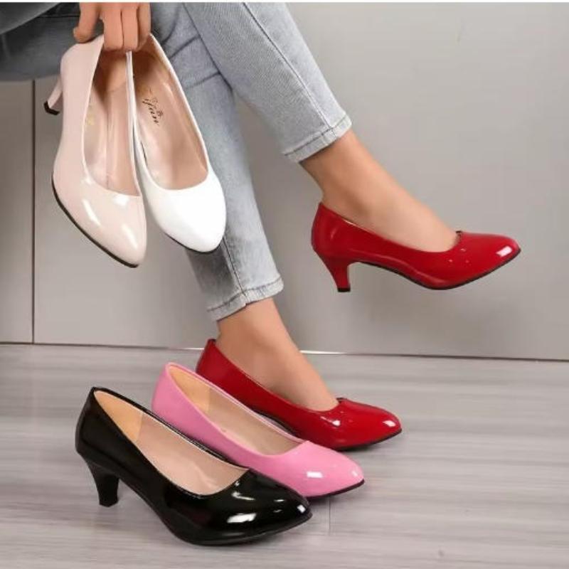 Женские туфли-лодочки телесного цвета с мелким вырезом, женская обувь, новая мода, для офисной работы, для свадьбы, туфли для вечеринки, женские туфли на низком каблуке, летние каблуки