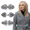 3 Pcs Shawl Collar Clip Buttons Retro Design Sweater Cardigan Clips Electroplated 3 Styles Shawl
