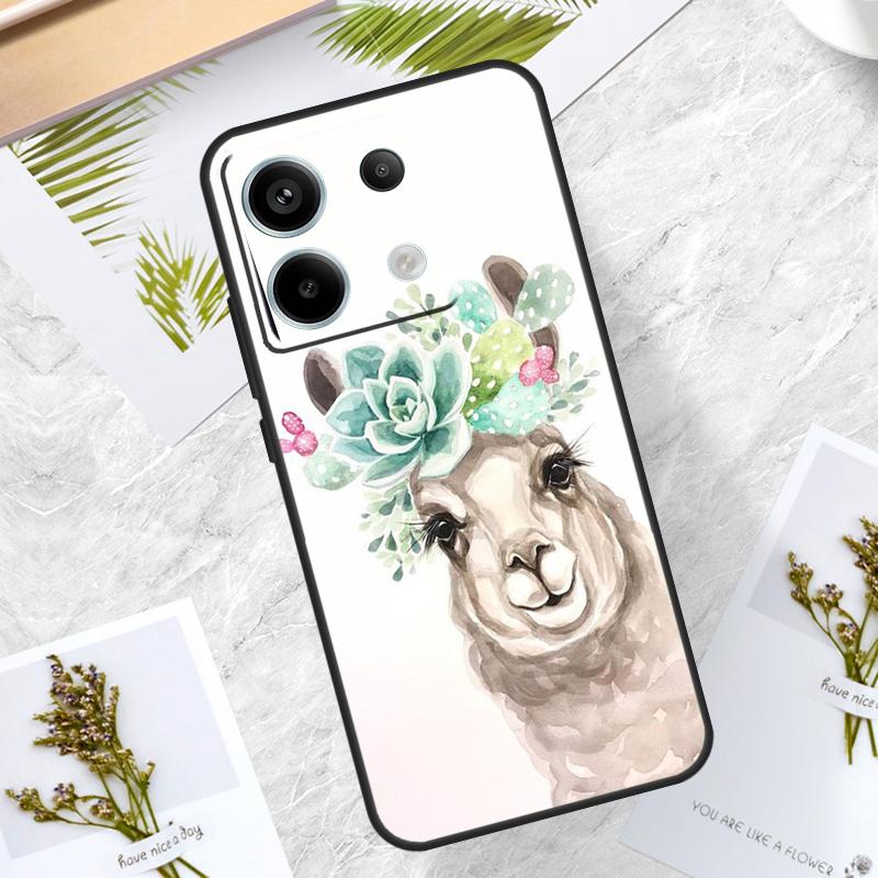 Lama Llama Alpaca Case For Xiaomi Redmi Note 14 13 12 11 10 9 15 Pro Plus Redmi 15 10C 12C 13C 14C 15C Cover