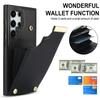 Кожаный органайзер с отделениями для карт Чехол для телефона для Samsung Galaxy S21 S23 FE S24 S22 Ultra Plus A15 A54 A53 A52S A14 A13 Обложка-кошелек