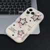 Корейский чехол для телефона с пентаграммой и волнистым краем для Samsung Galaxy S26 Ultra S25 S24 FE S23 S22 Plus A56 A55 A37 A36 A27 A26 A16 A06