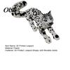 Articulated Snow Leopard Toy 3D Printed Fidget Toy, Figure, Realistic Wildlife Desk Decor with Movable Joints, Educational Animal for Boys Stress