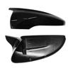 Для VW JETTA MK6 Volkswagen Passat B7 Scirocco Beetle CC Eos Black Horn Carbon Add on Rear View Mirror Cap Cover High Quality