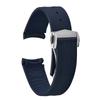 20 мм Новый Мягкий Фторкаучук FKM Изогнутый Конец Для Ремешка Omega Для Seamaster 300 Дайвинг-Ремень Запасной Браслет Часов С Складной Пряжкой