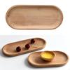 Натуральное овальное деревянное блюдо-поднос Фруктовый буфет Детская посуда Декоративное