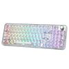 Беспроводная механическая игровая клавиатура YUNZII X98 с прозрачным подключением, смазанная, с прокладкой, RGB, соответствие техническим стандартам
