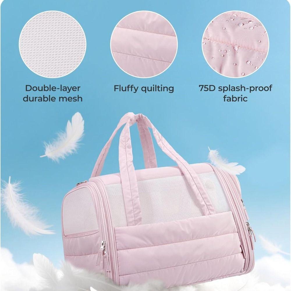 Quilted Cat Carrier Soft-Sided Dog Carrier New Pet Carrier for Small Medium Cats Dogs