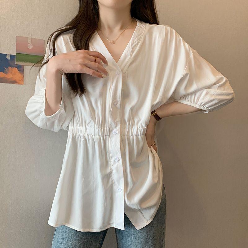 Модный дизайн, свободная хлопковая рубашка для женщин, блузка больших размеров, крутая и удобная