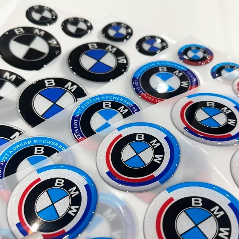 Круглая 3D светоотражающая водонепроницаемая наклейка с логотипом BMW для мотоциклов S1000 RR R1250 GS, декоративная мягкая наклейка для гонок.