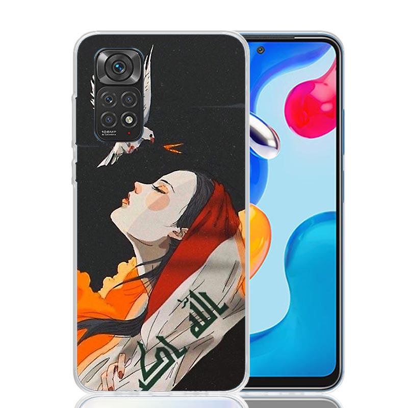 Etui Fashion Saddam Hussein Iraq Arabic Phone Case For Xiaomi Redmi Note 15 14 13 12S 12 Pro Plus 11S 11E 11 11T 10S 10 Art Soft