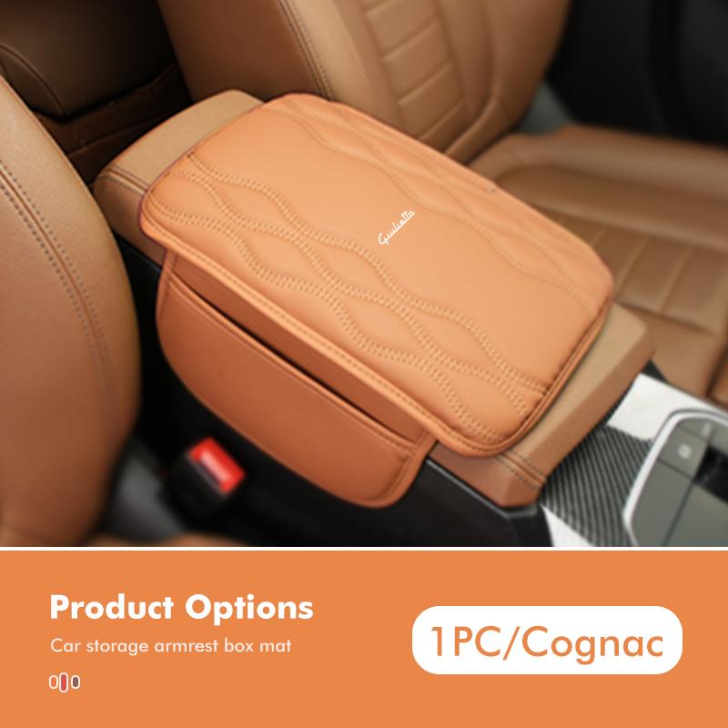 Multi-Functional Car Armrest Storage Bag Center Console Protective Pad Accessory For Alfa Romeo Giulia 147 Mito 156 159 166 GT