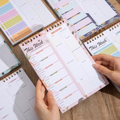 Yousheng Отрывной еженедельный планер питания, блокнот на спирали, отрывной список покупок, недатированный блокнот для планирования меню для кухни