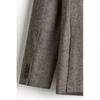 Двубортный пиджак HM Regular Fit из смеси шерсти, темно-бежевый меланж