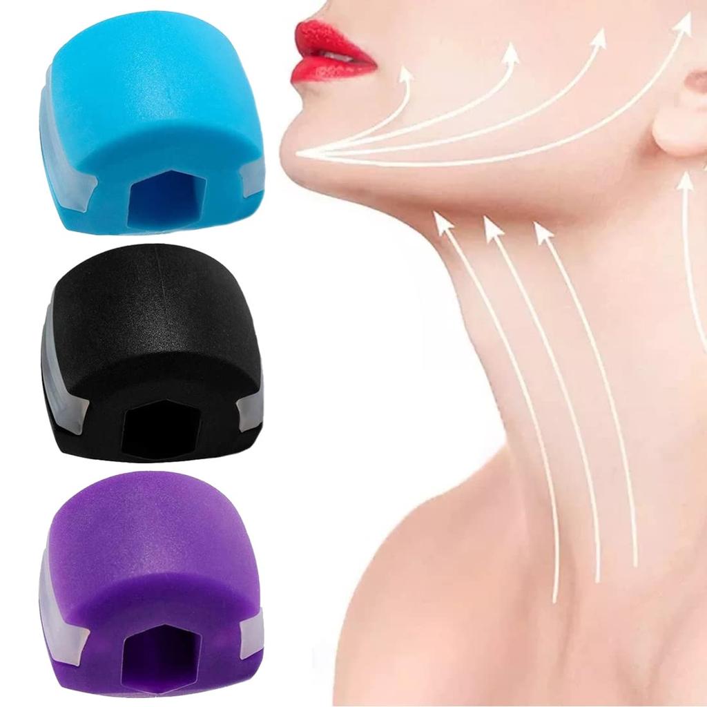 3 pieces jaw training exerciser face fitness ball facial muscle strengthening beauty device slim healthy double chin exercise equipment unisex levels