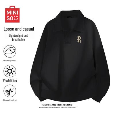 MINISO Мужской свитер с высоким воротником из плотного трикотажа