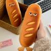 Student Stationery Bag, Fun Bread Plush Pen Bag, Multi Functional Storage, Can Be Used As Wallet & Handbag