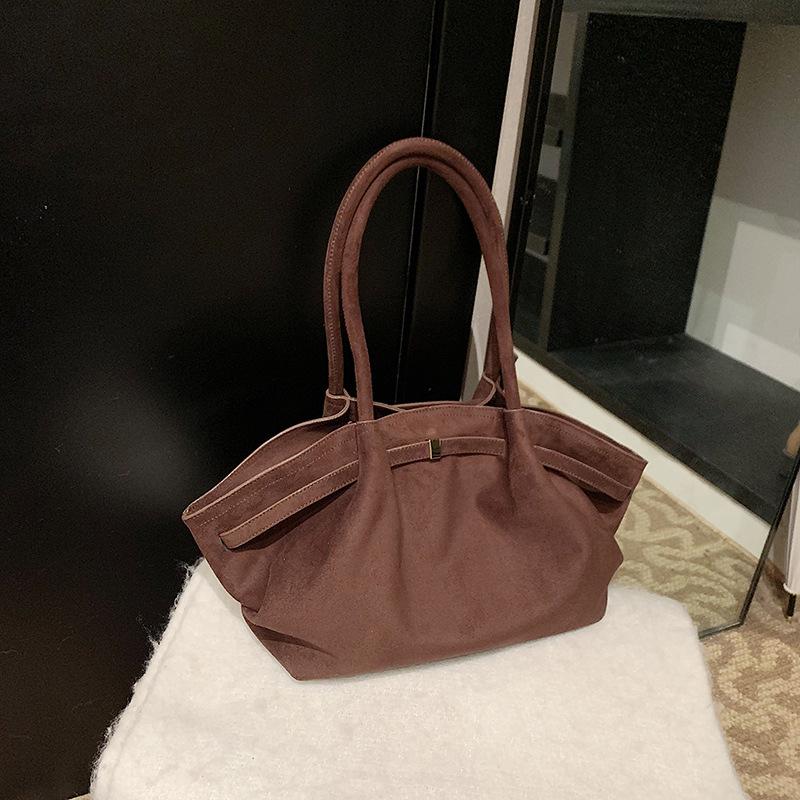 Сумка-тоут Niche Design Same Style с пряжкой на ремне, сумка-тоут Bat Bag, матовая замшевая сумка-крыло
