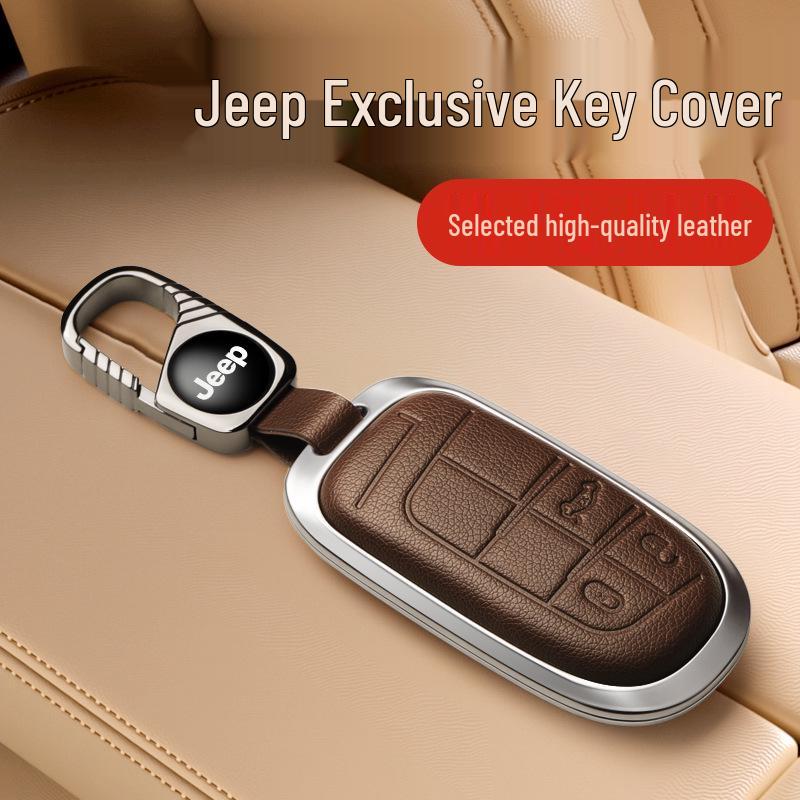 Чехол для ключа Jeep, совместимый с Compass, Cherokee, Commander, Grand Cherokee, корпус ключа
