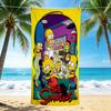 1Pc Simpsons Family Adventure Beach Towel Quick Dry Multiuse For Beach Pool Gym Yoga Home Travel Christmas Halloween Xmas Gift L1309
