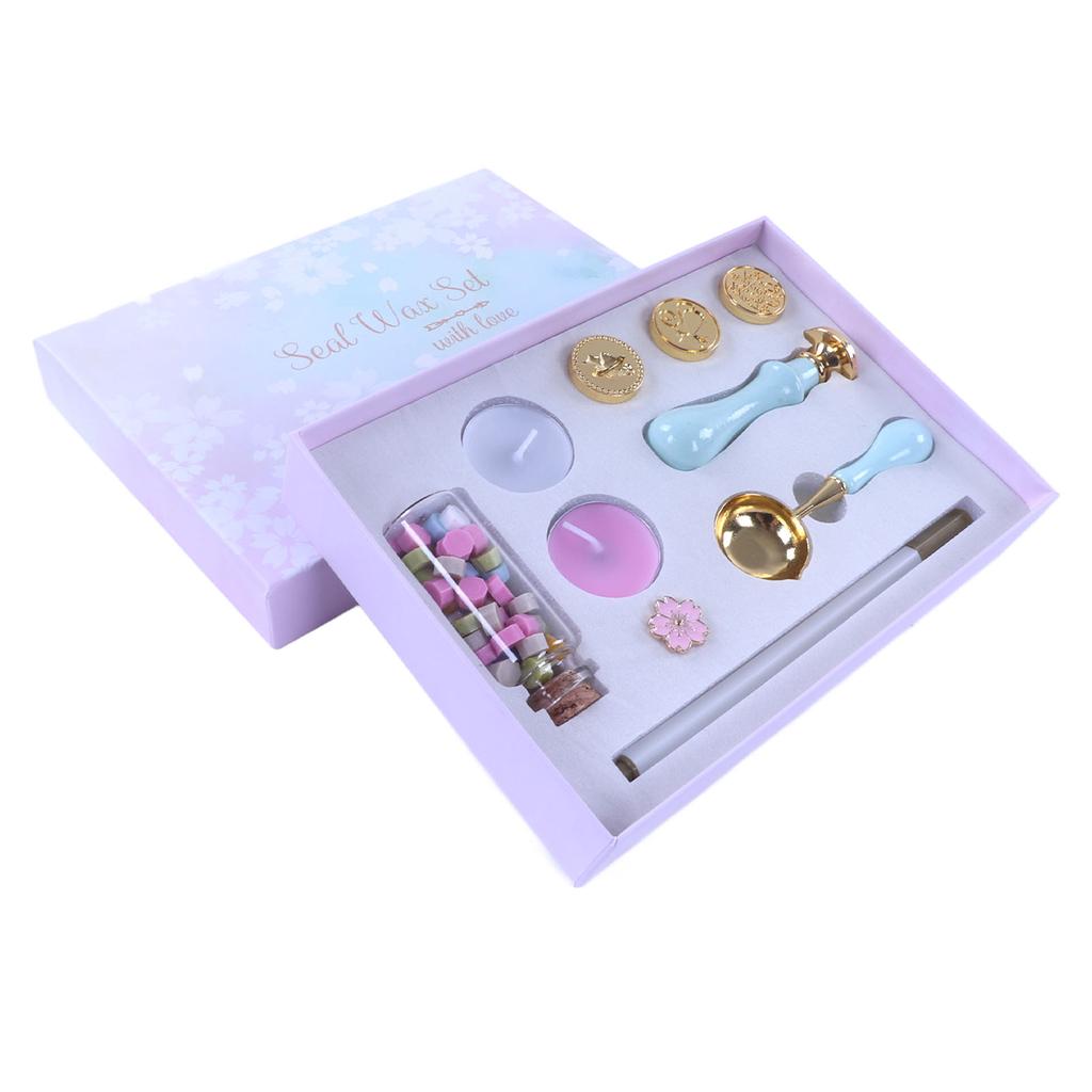 Набор восковых штампов для запечатывания, изысканная огненная краска, восковые свечи, брошь, набор сменных штампов для конверта Ca