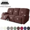 1/2/3 Seater Jacquard Recliner Sofa Cover Stretch Solid Color Armchair Covers Living Room Lazy Boy Couch Slipcovers Funda Sofa