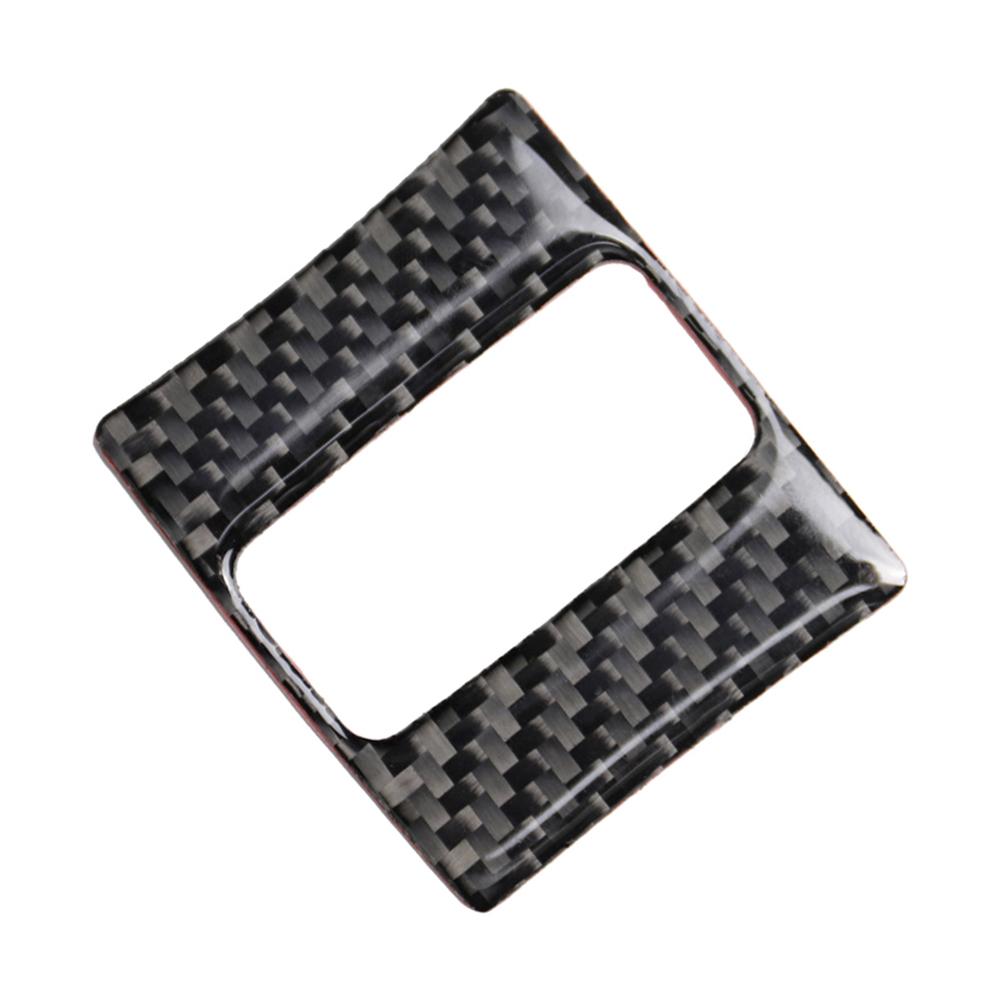 Carbon Fiber Style Car Accessories Interior Warning Lamp Button Trim Cover ABS For Mazda 3 Axela 2013 2014 2015 2016 2017 2018