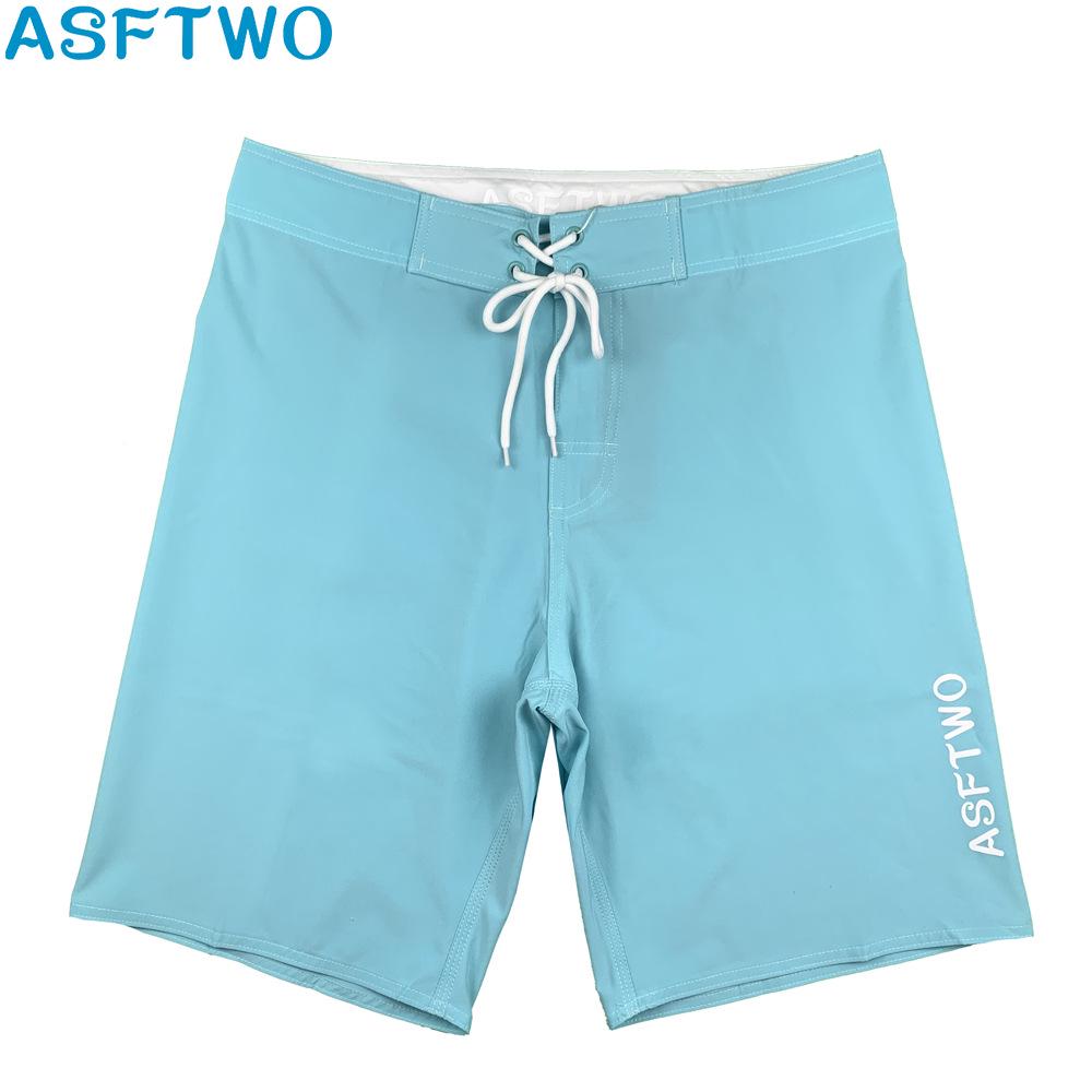 Men’s Waterproof Stretch Quick-Dry Surf Shorts - Summer Casual Solid Color
