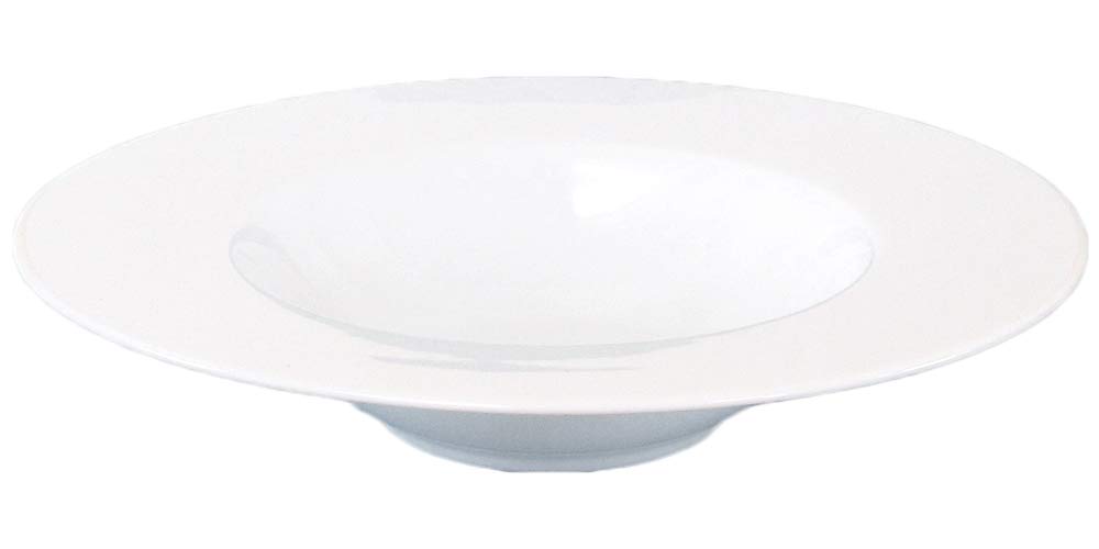 Medium Soup Pasta Jardin 24cm Deep Soup White Mino Made In Japan Plate, Plate, Plate, Bowl, Porcelain, Ware,