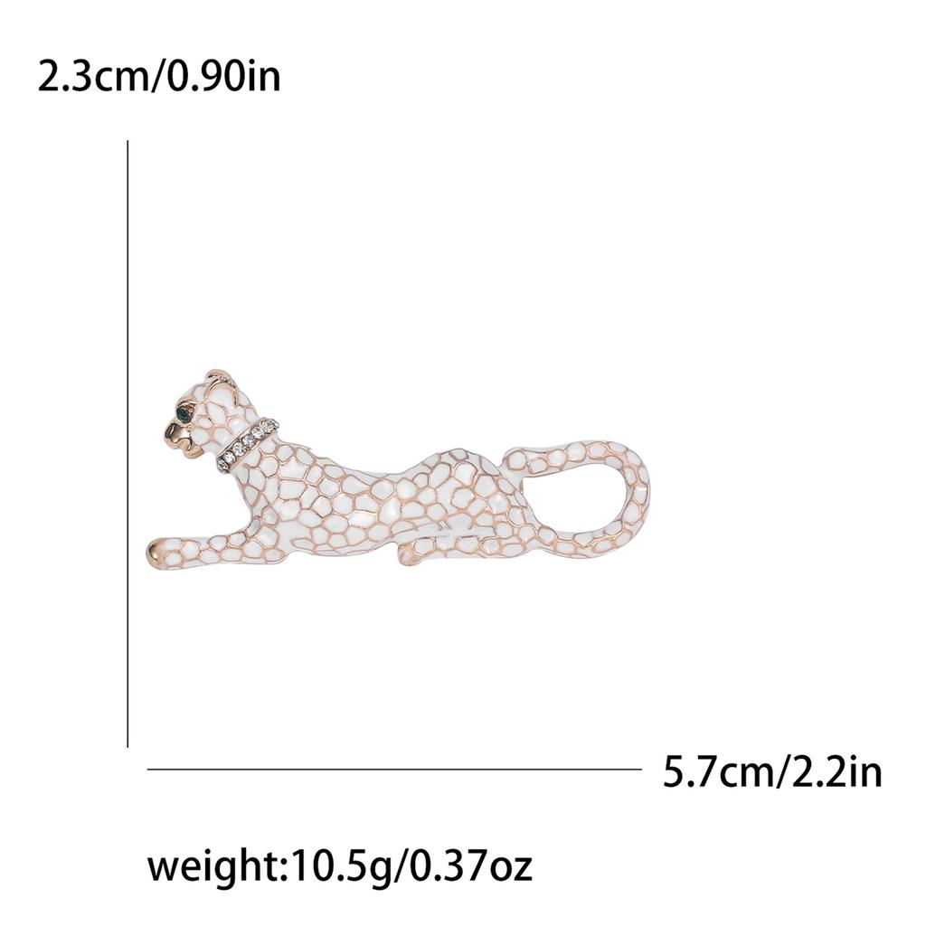 Высококачественная брошь с леопардовым принтом, черно-белая эмаль, масляный пятнистый леопард, мужские и женские аксессуары, булавка с изображением животного