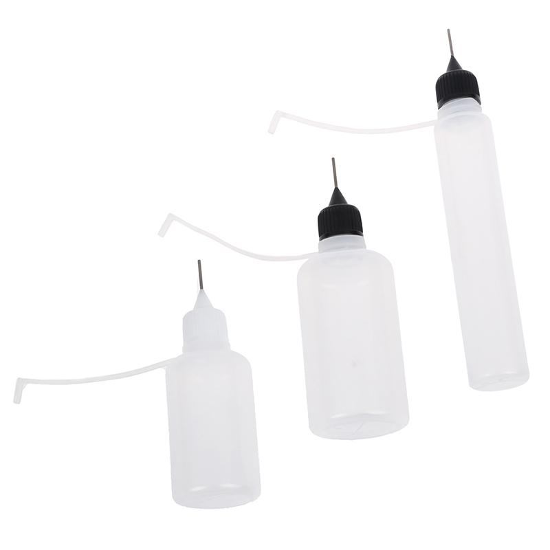 5Pcs 30Ml/50Ml Glue Applicator Needle Squeeze Bottle For Diy Quilling Paper Tool