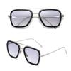 Oculos Men Unisex Eyewear Women Square Iron Sunglasses Sun Glasses Retro Tony Stark Style Unique
