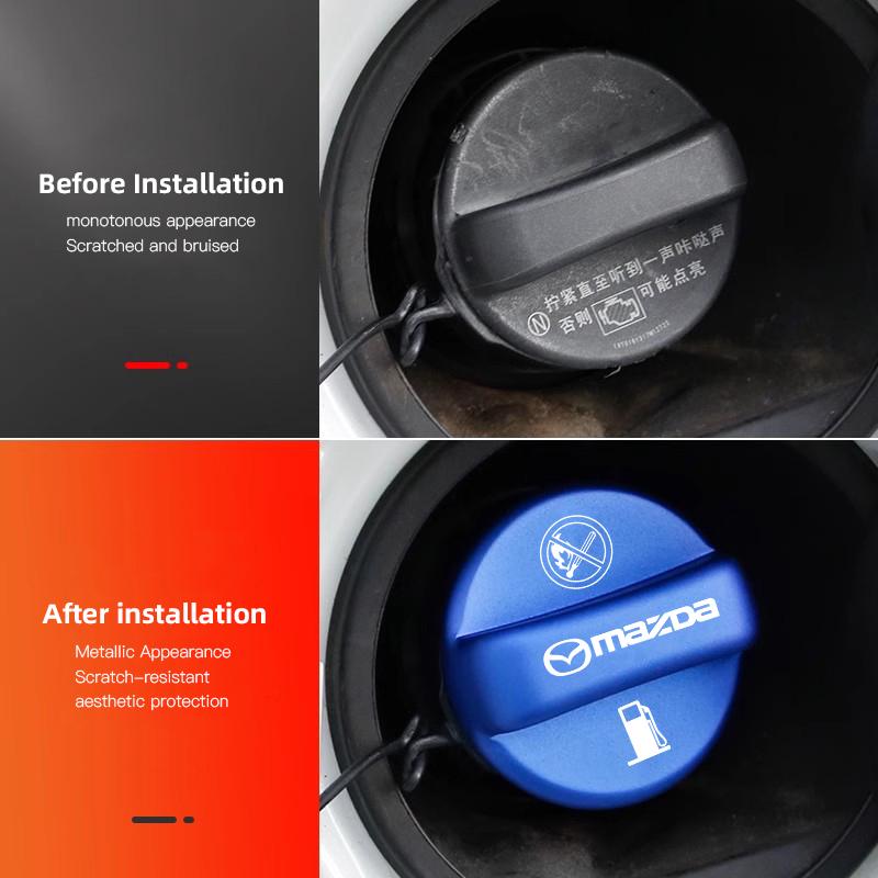 2025 Горячая крышка бензобака из сплава для автомобиля Mazda Speed, крышка бензобака, аксессуары для Mazda 2 3 6 5 Atenza CX3 CX5 MX5 CX7 Axela CX30 CX