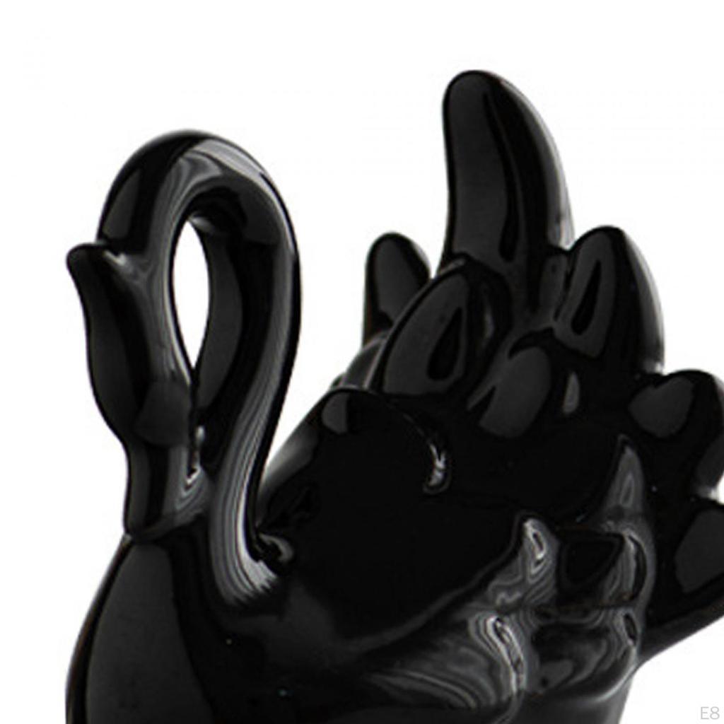 Элегантные статуэтки лебедей: Керамическая скульптура для домашнего декора и подарков