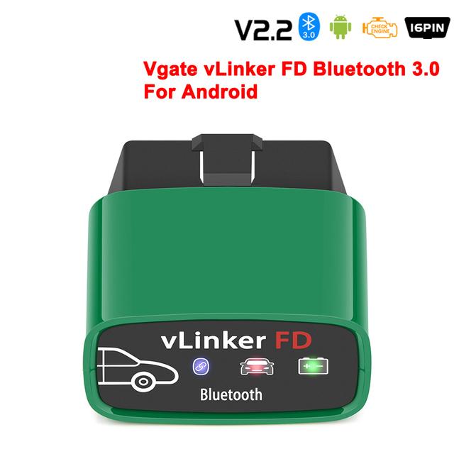 2025 Vgate vLinker FD+ V2.2 ELM327 BT4.0 Беспроводной Диагностический Инструмент для Автомобиля OBD 2 Сканер J2534 PK V1.5 ELM 327 Для Ford