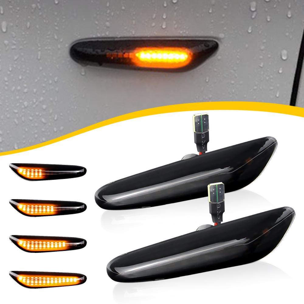 2 шт. OEM# 63137253326 Для BMW E82 E81 E88 E46 E90 E91 E92 E93 E60 E61 X3 E83 X1 E84 E87 Динамические светодиодные боковые указатели поворота Лампа