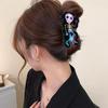 Acrylic Halloween Hair Claw Spider Skeleton Shark Clip Creative Halloween Themed Gripper  Women