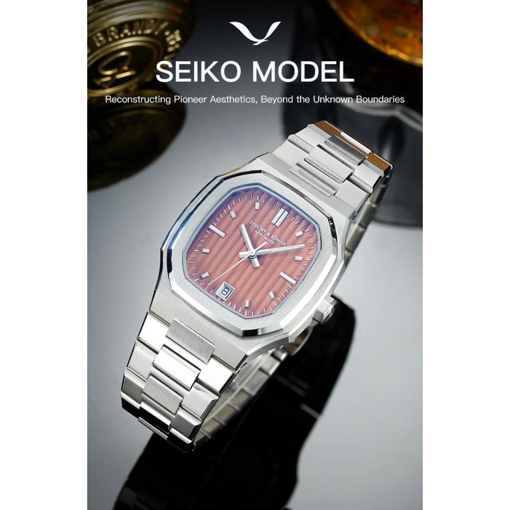 Новинки Часы Specht&Sohne 37MM Автоматические Часы Для Мужчин Япония 8215 Механизм Сапфировое Стекло Нержавеющая Сталь 50M Водонепроницаемые
