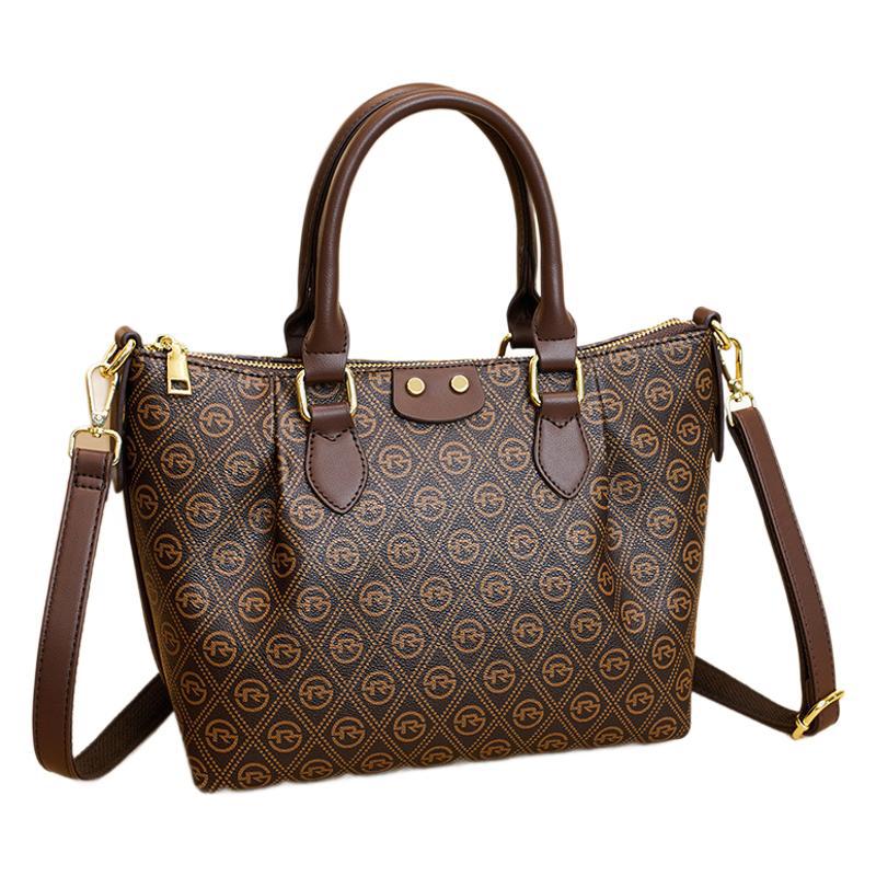 Women's bag 2026 new model printed monogram shoulder bag vintage versatile fashion handbag crossbody bag dumpling bag for women