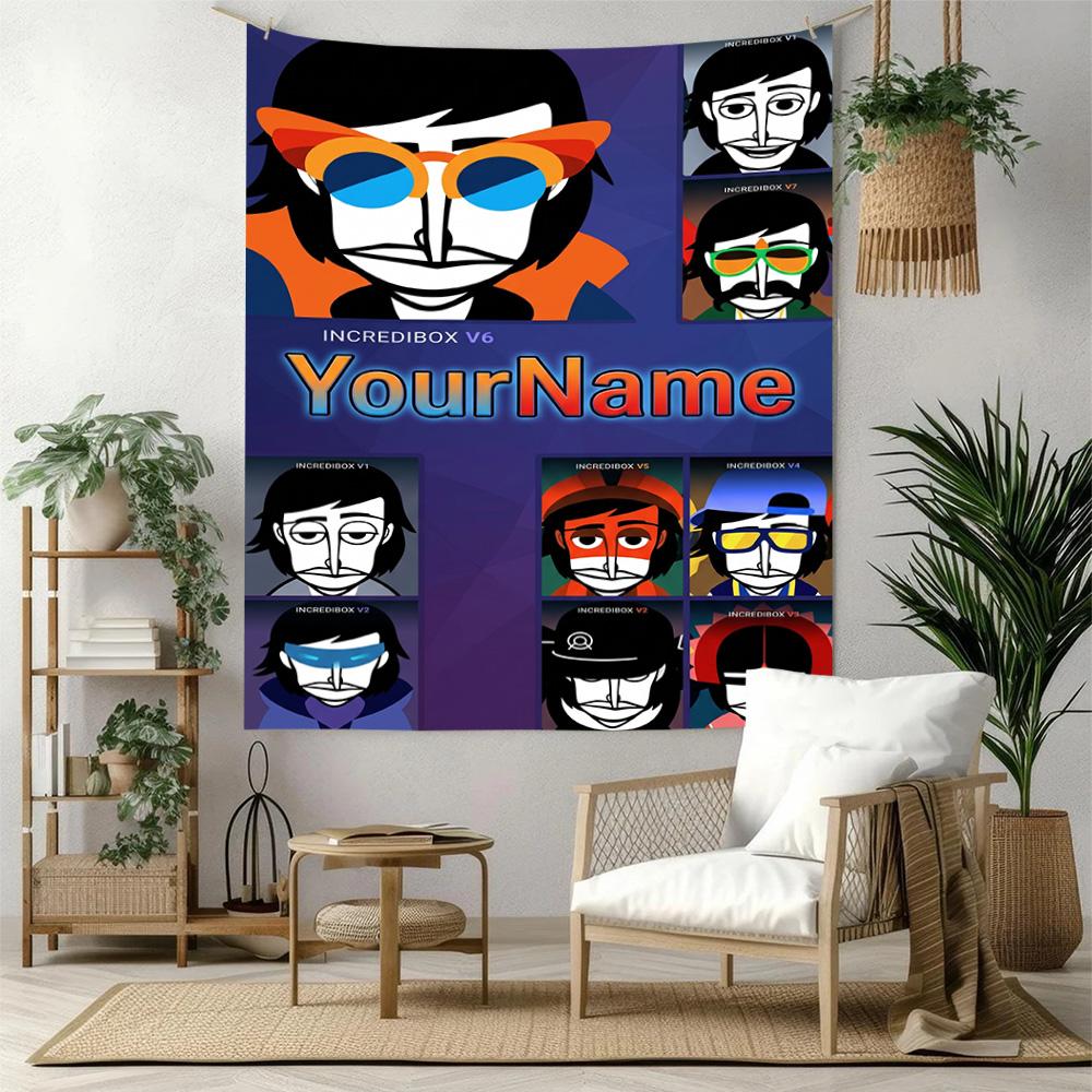 Incredibox Custom Your Name Wall Decor Tapestry Art For Pet Memorial Birthdaywedding Party Backdrop Family Gift