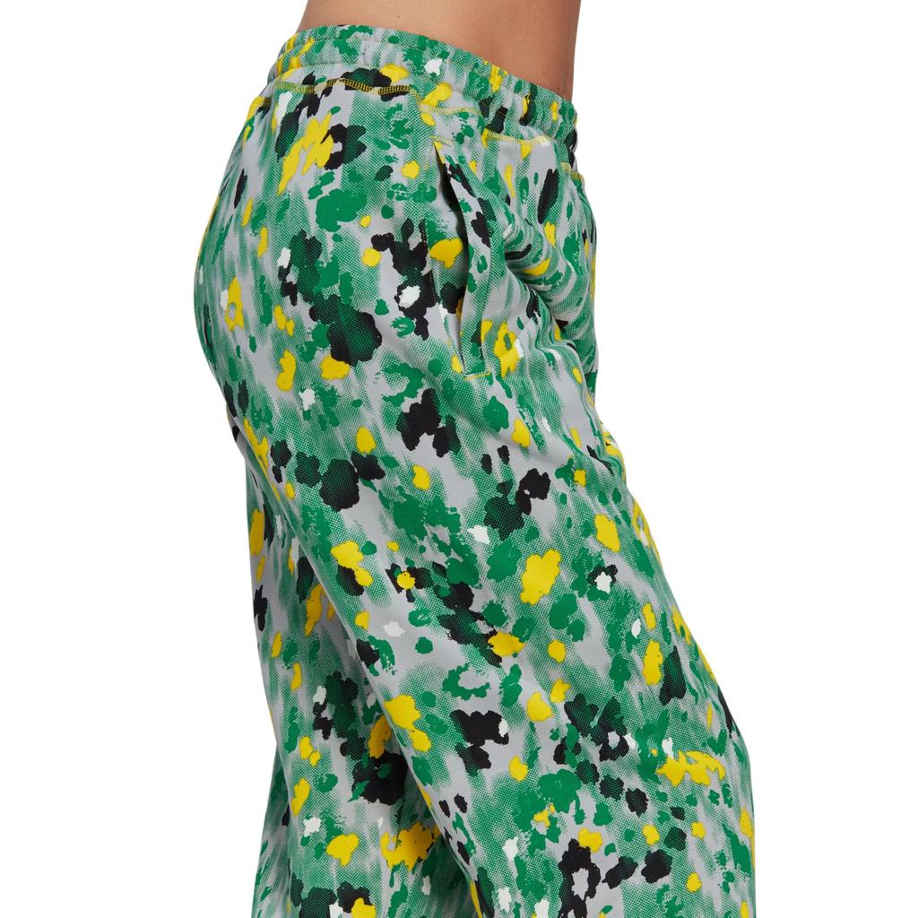 Adidas Спортивные брюки Stella McCartney с цветочным принтом женские, белые, светло-серые, желтые, HI6127