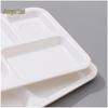 Melamine 6-Compartment Cafeteria Food Trays, 20-Pack