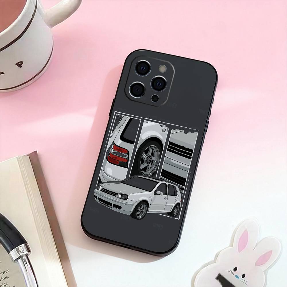 Крутой чехол для телефона G-Golf Car, силиконовый, мягкий, для iPhone 17, 16, 15, 14, 13, 12, 11, XS, Plus, Pro, Max