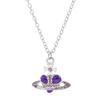 Ожерелье Vivienne Chain Saturn с подвеской в ​​форме сердца для женщин