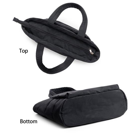 Женская сумка через плечо, стеганая сумка-тоут, большая вместимость, легкая, водонепроницаемая, с несколькими карманами, сумка для ноутбука, для работы, путешествий, спортзала