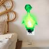 Ночной светильник Green Aliens для гостиной, спальни, ванной комнаты, кухни, украшение дома, настенная светодиодная розетка в форме пришельцев