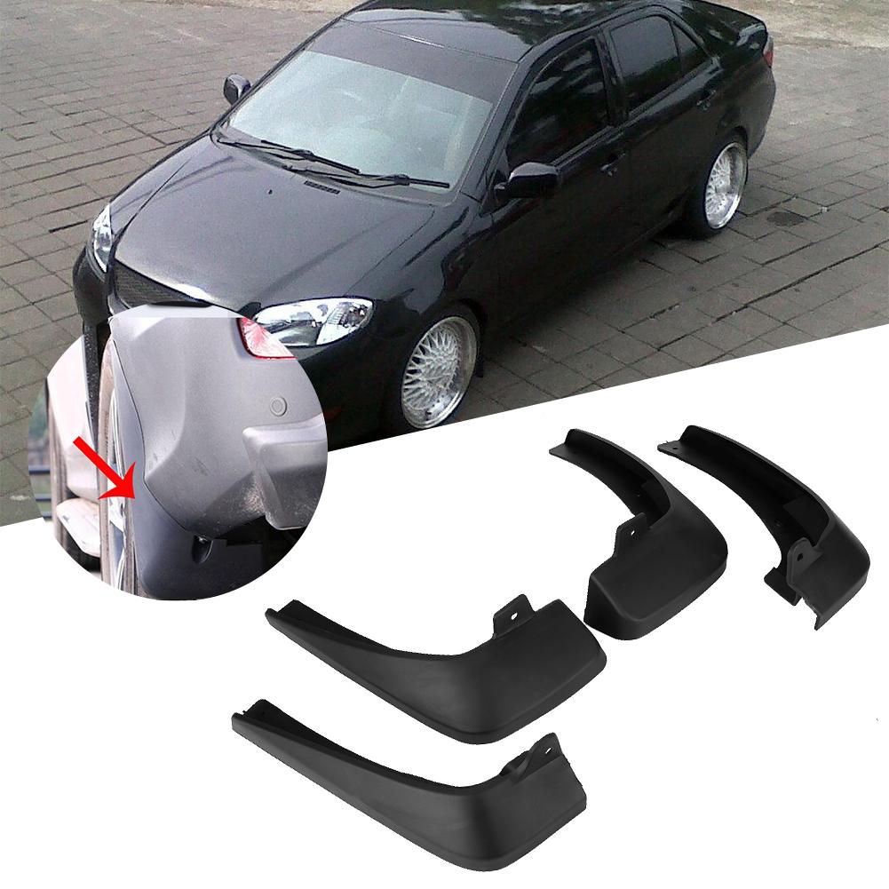 4pcs Plastic Mudguards Car Mud Flaps Fender Protector Fits for TOYOTA VIOS 2006 2012