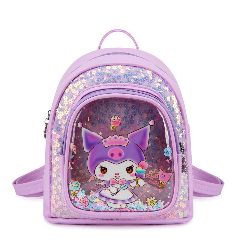 Delightful My Melody Pu Backpack For Young Girls With Comfortable Shoulder Straps