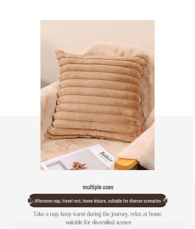 Современная минималистичная плюшевая наволочка 45x45/50x50 для отдыха и развлечений