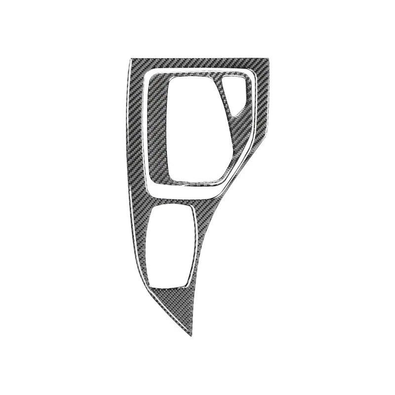 For BMW E84 X1 2011-2015 Car Gear Panel Decoration Cover Trim Sticker Auto Accessories Real Carbon Fiber