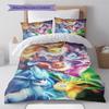 Pokémon Bedding Set Magical Glow Pokémon Anime Duvet Cover Polyester Soft Comforter Cover -QJY